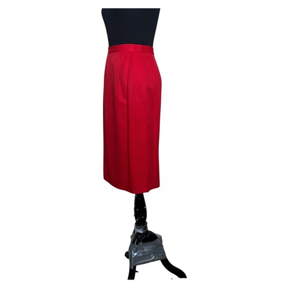 J.P. Fall red skirt and jacket suit set size 6 - Picture 8 of 16